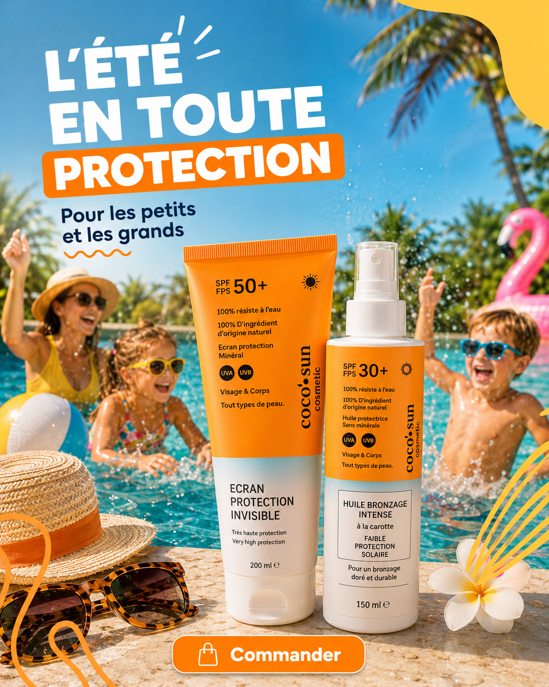 Pack Familial Coco Sun – Protection & Bronzage